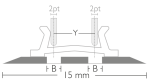 CITO BASICplus Doppelriller 0,5 × 1,5 × 3,5 mm